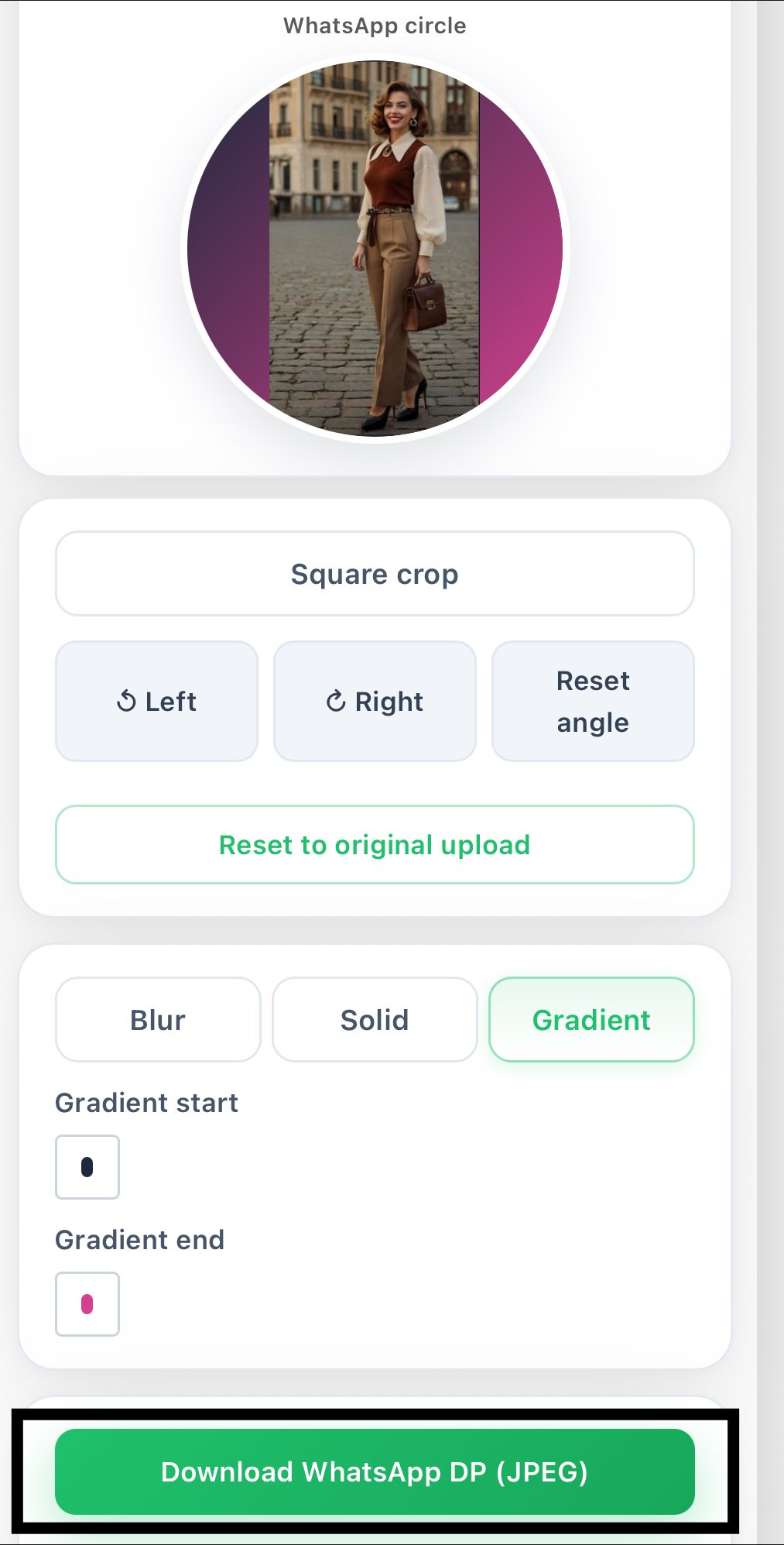 WhatsApp DP Resize 9 Download Image